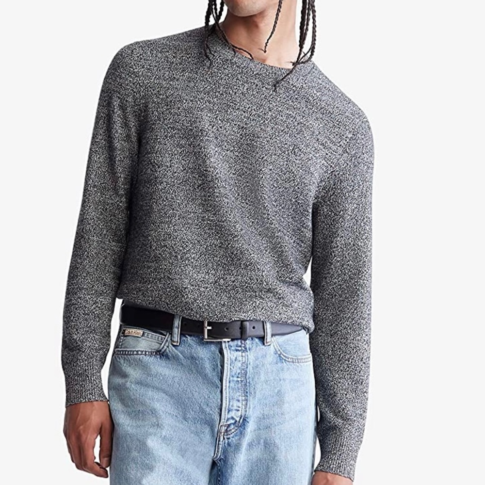 NWT Calvin Klein Men's Merino Wool Blend Crewneck Sweater